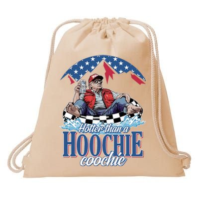 Hotter Than A Hoochie Coochie Funny Drawstring Bag