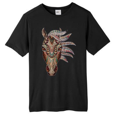 Horse Tribal Abstract Art Native American Geometric Horse Tall Fusion ChromaSoft Performance T-Shirt