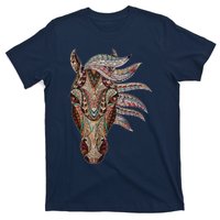 Horse Tribal Abstract Art Native American Geometric Horse T-Shirt