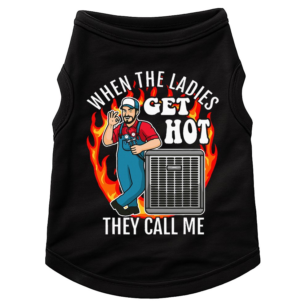 Hvac Technician Air Conditioning Engineer Tech Doggie Tank