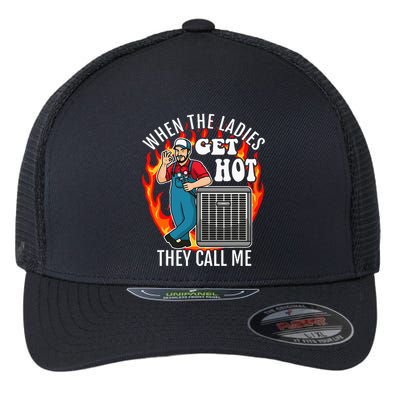 Hvac Technician Air Conditioning Engineer Tech Flexfit Unipanel Trucker Cap