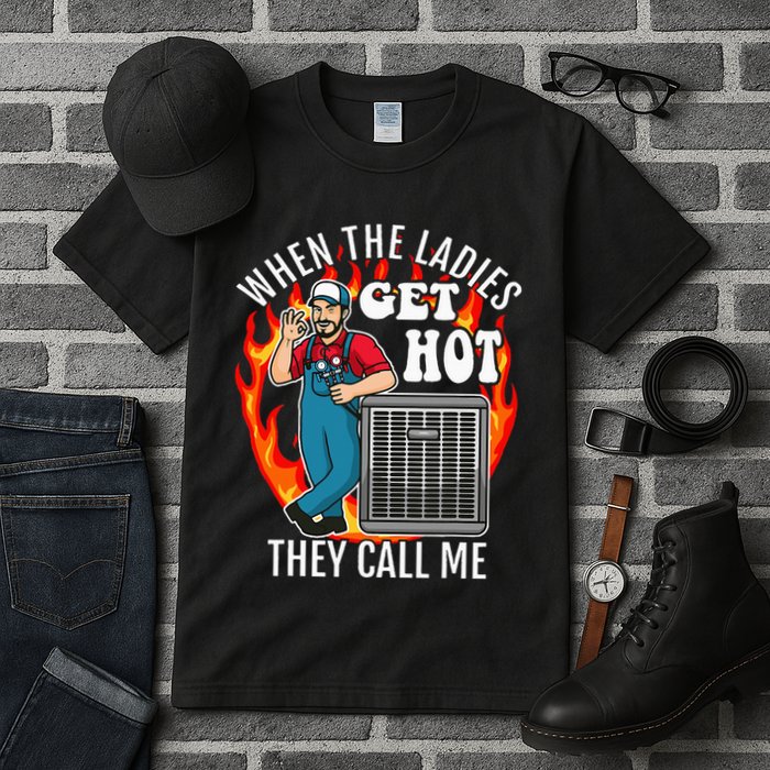 Hvac Technician Air Conditioning Engineer Tech Tall T-Shirt