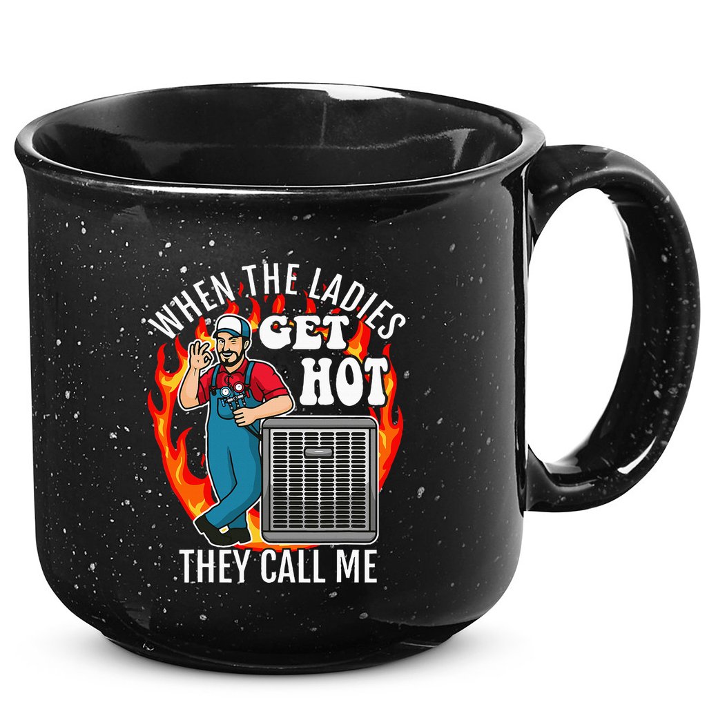 Hvac Technician Air Conditioning Engineer Tech 15oz Campfire Ceramic Mug