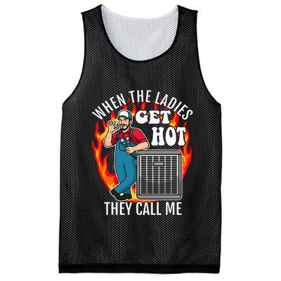 Hvac Technician Air Conditioning Engineer Tech Mesh Reversible Basketball Jersey Tank