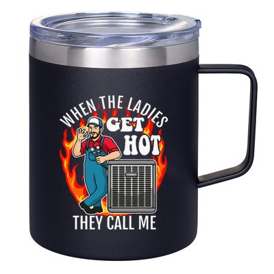 Hvac Technician Air Conditioning Engineer Tech 12oz Stainless Steel Coffee Mug
