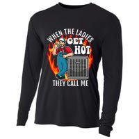 Hvac Technician Air Conditioning Engineer Tech Cooling Performance Long Sleeve Crew