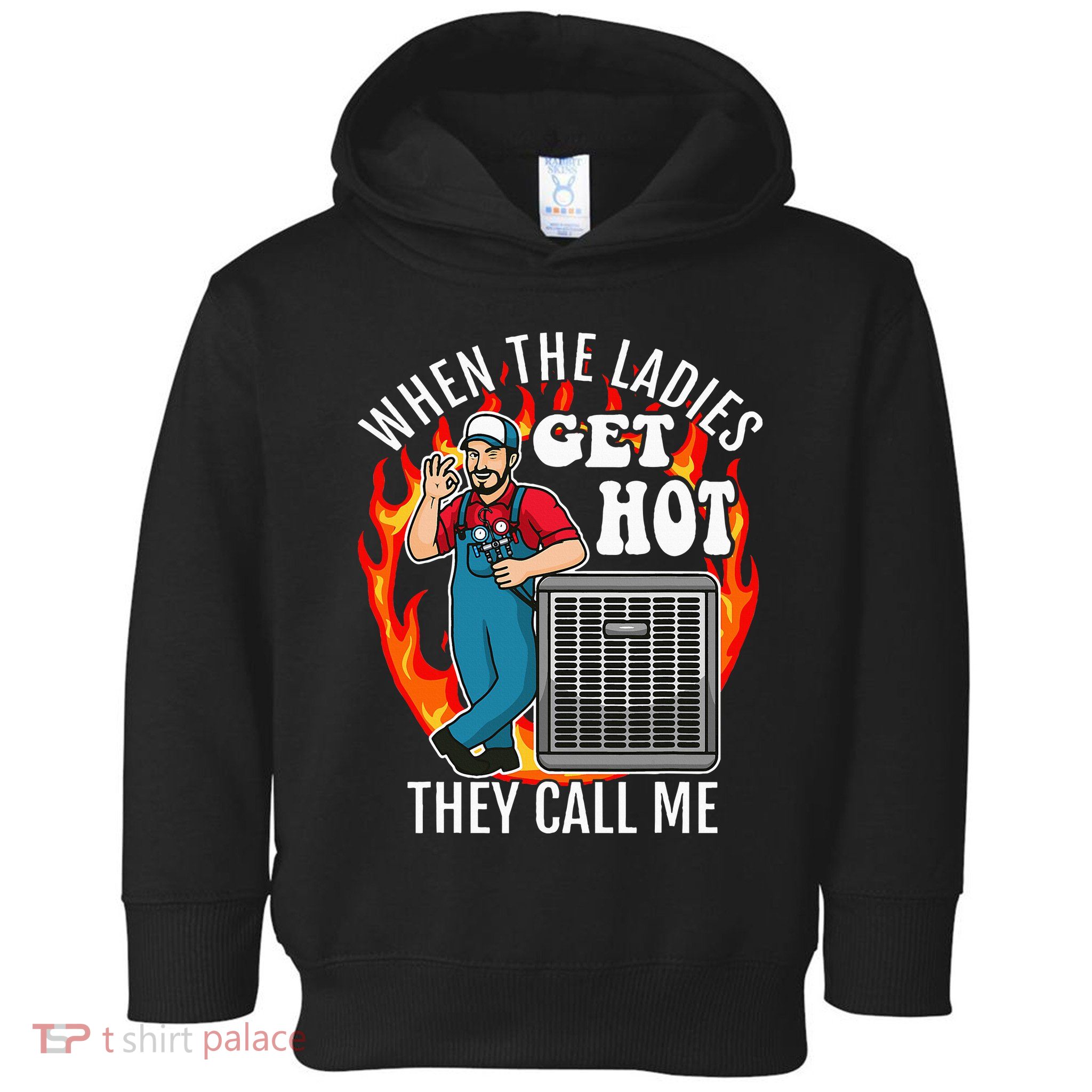 Hvac Technician Air Conditioning Engineer Tech Toddler Hoodie