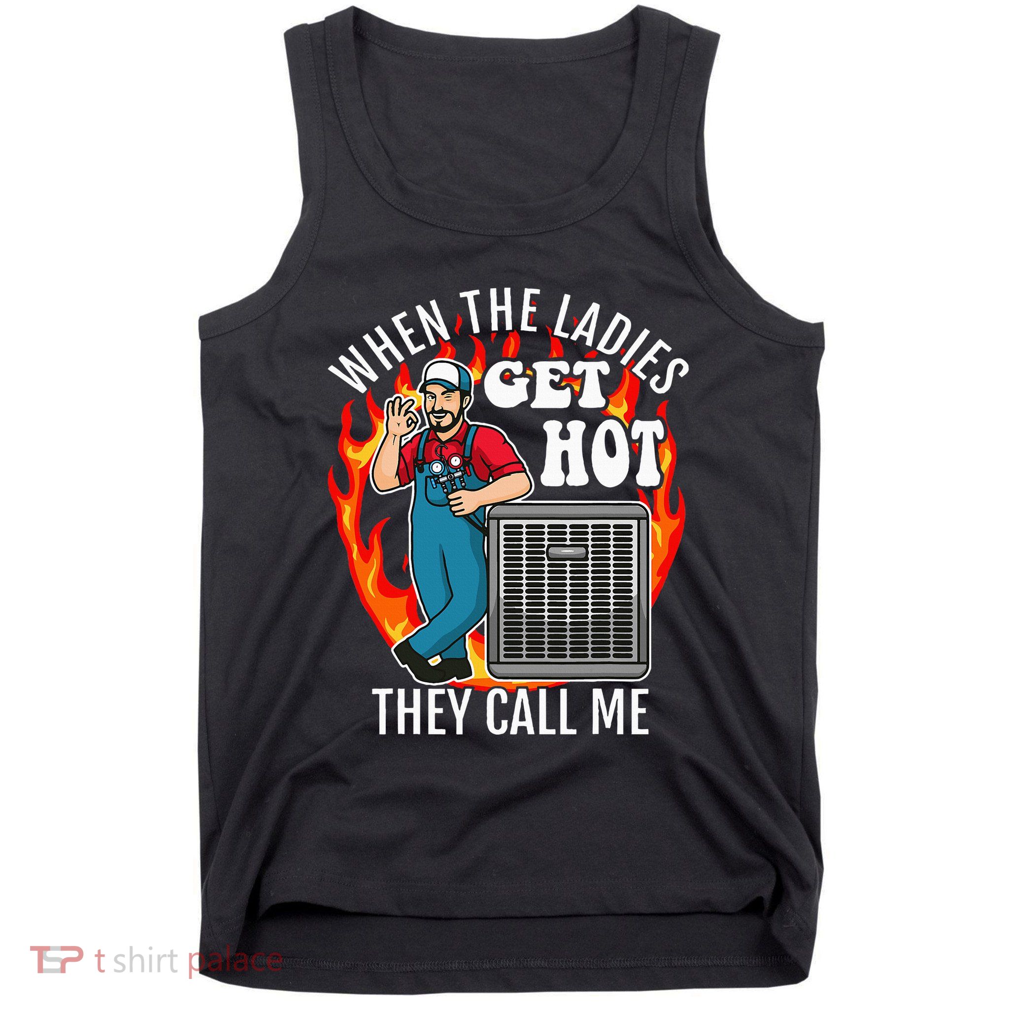 Hvac Technician Air Conditioning Engineer Tech Tank Top
