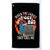 Hvac Technician Air Conditioning Engineer Tech Golf Towel