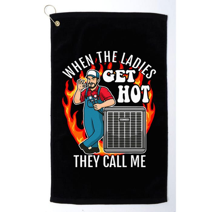 Hvac Technician Air Conditioning Engineer Tech Golf Towel