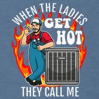 Hvac Technician Air Conditioning Engineer Tech Garment-Dyed Sweatshirt