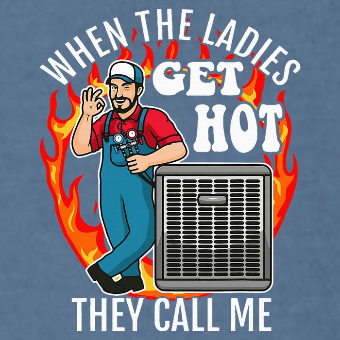 Hvac Technician Air Conditioning Engineer Tech Garment-Dyed Sweatshirt