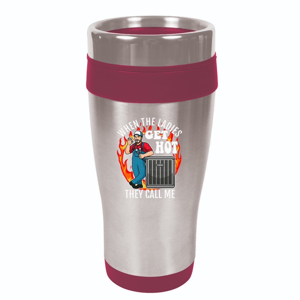 Hvac Technician Air Conditioning Engineer Tech 16oz Travel Tumbler