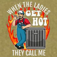 Hvac Technician Air Conditioning Engineer Tech Garment-Dyed Women's Muscle Tee