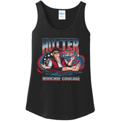 Hotter Than A Hoochie Coochie Funny Trump Perfect Gift Ladies Essential Tank