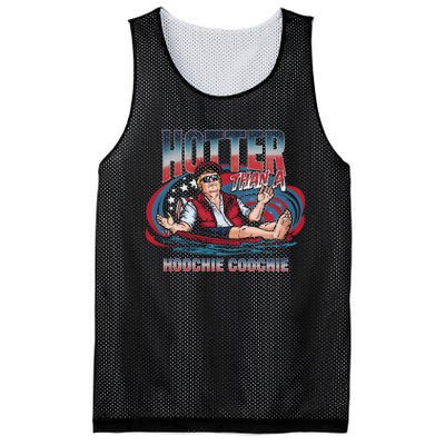 Hotter Than A Hoochie Coochie Funny Trump Perfect Gift Mesh Reversible Basketball Jersey Tank