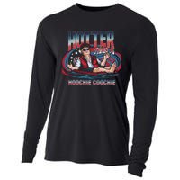 Hotter Than A Hoochie Coochie Funny Trump Perfect Gift Cooling Performance Long Sleeve Crew