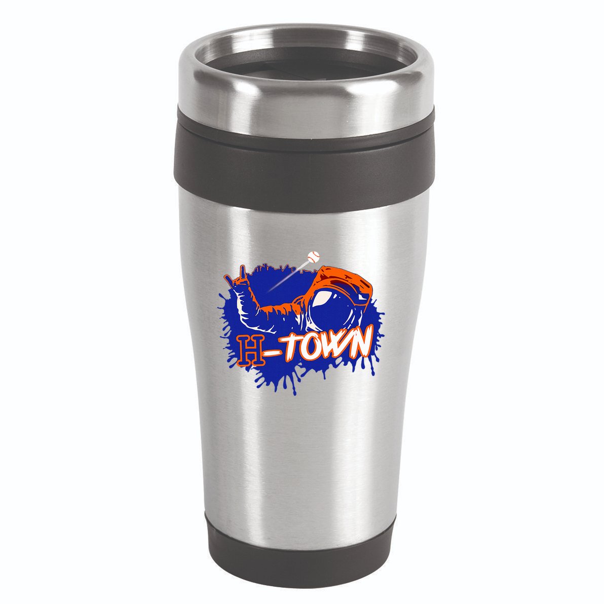 Houston Texas Astronaut H Town Hand Sign Houston Baseball 16oz Travel Tumbler
