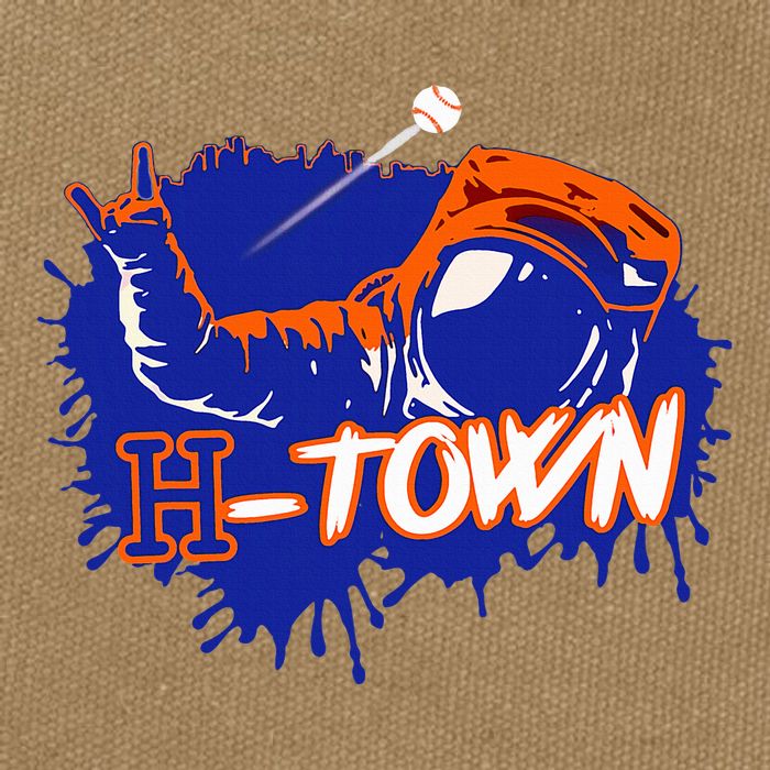 Houston Texas Astronaut H Town Hand Sign Houston Baseball Cotton Canvas Backpack