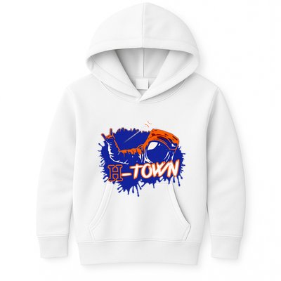 Houston Texas Astronaut H Town Hand Sign Houston Baseball Kids Hoodie