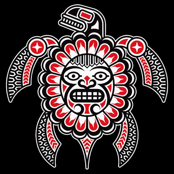 Haida Turtle American Indian Native America Indigenous Cooling Performance Crew T-Shirt