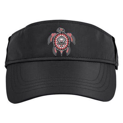 Haida Turtle American Indian Native America Indigenous Adult Drive Performance Visor