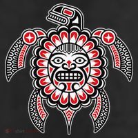 Haida Turtle American Indian Native America Indigenous Adult Drive Performance Visor
