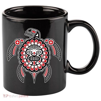Haida Turtle American Indian Native America Indigenous 11oz C Handle Ceramic Mug