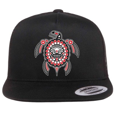 Haida Turtle American Indian Native America Indigenous Flatbill Hat
