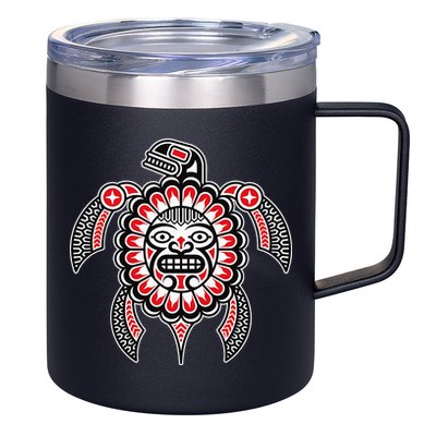 Haida Turtle American Indian Native America Indigenous 12oz Stainless Steel Coffee Mug
