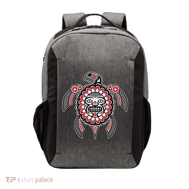 Haida Turtle American Indian Native America Indigenous Vector Backpack
