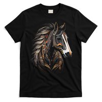 Horse Tribal Abstract Art Native American Graphic T-Shirt