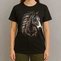 Horse Tribal Abstract Art Native American Graphic T-Shirt
