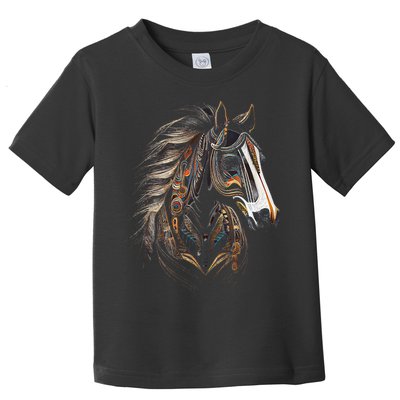 Horse Tribal Abstract Art Native American Graphic Toddler T-Shirt