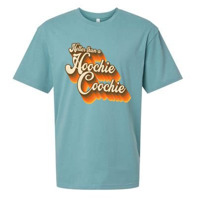 Hotter Than A Hoochie Coochie Vintage Sueded Cloud Jersey T-Shirt