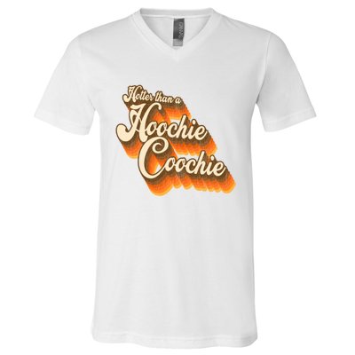 Hotter Than A Hoochie Coochie Vintage V-Neck T-Shirt