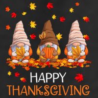 Happy Thanksgiving Autumn Fall Gnomes 7 Panel Mesh Trucker Snapback Hat