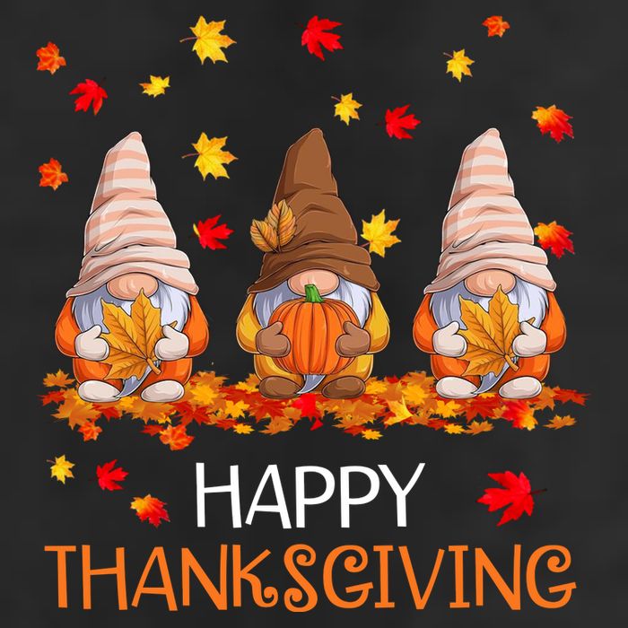 Happy Thanksgiving Autumn Fall Gnomes 7 Panel Mesh Trucker Snapback Hat