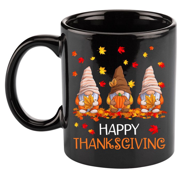 Happy Thanksgiving Autumn Fall Gnomes 11oz C Handle Ceramic Mug