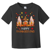 Happy Thanksgiving Autumn Fall Gnomes Toddler T-Shirt