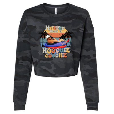 Hotter Than A Hoochie Coochie Cropped Pullover Crew