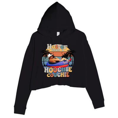 Hotter Than A Hoochie Coochie Crop Fleece Hoodie