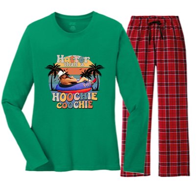 Hotter Than A Hoochie Coochie Women's Long Sleeve Flannel Pajama Set 