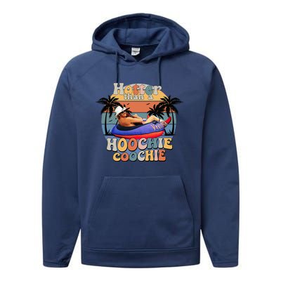 Hotter Than A Hoochie Coochie Performance Fleece Hoodie