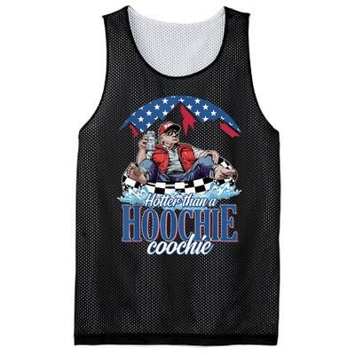 Hotter Than A Hoochie Coochie Funny Mesh Reversible Basketball Jersey Tank