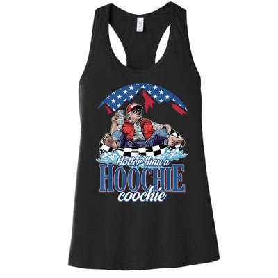 Hotter Than A Hoochie Coochie Funny Women's Racerback Tank