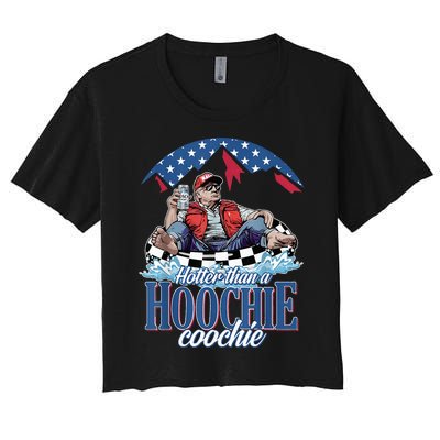 Hotter Than A Hoochie Coochie Funny Women's Crop Top Tee