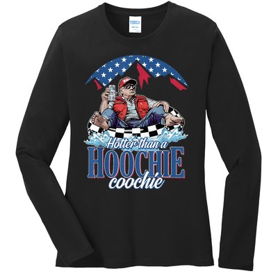 Hotter Than A Hoochie Coochie Funny Ladies Long Sleeve Shirt