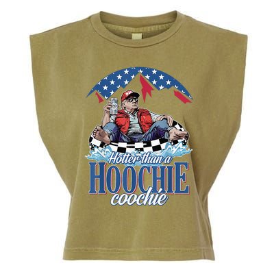 Hotter Than A Hoochie Coochie Funny Garment-Dyed Women's Muscle Tee