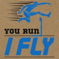 Hurdles Track And Field Hurdler Hurdle Runner You Run I Fly Cotton Canvas Backpack